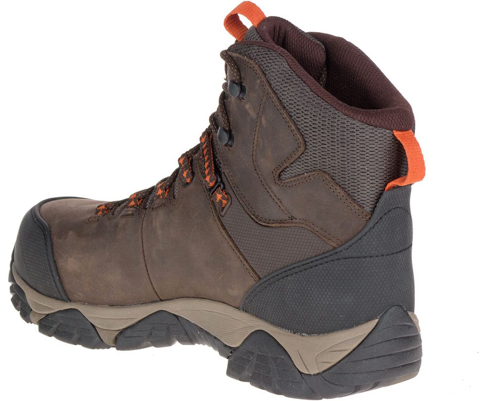 Merrell Støvler Herre - Phaserbound Mid Waterproof Comp Toe Wide Width - Brune - KVA923765